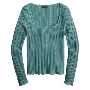 J. Crew Merino Wool Ribbed Sweater